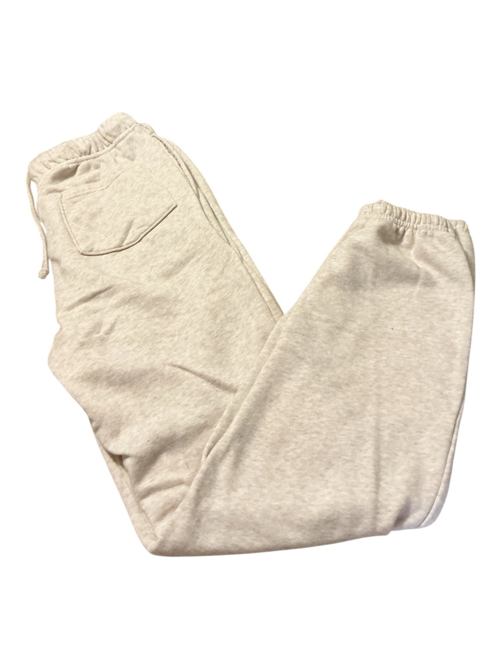 No Boundaries Cream Drawstring Jogger Sweatpants